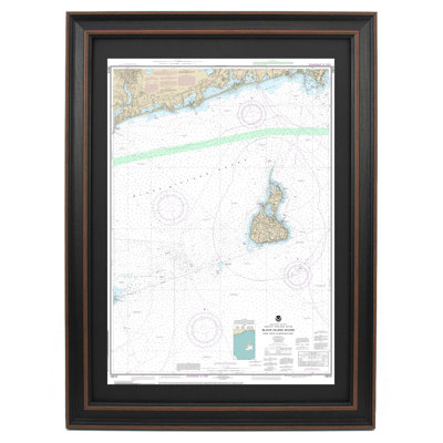 Block Island Sound; Point Judith To Montauk Point, RI | Nautical Chart | Framed Print
