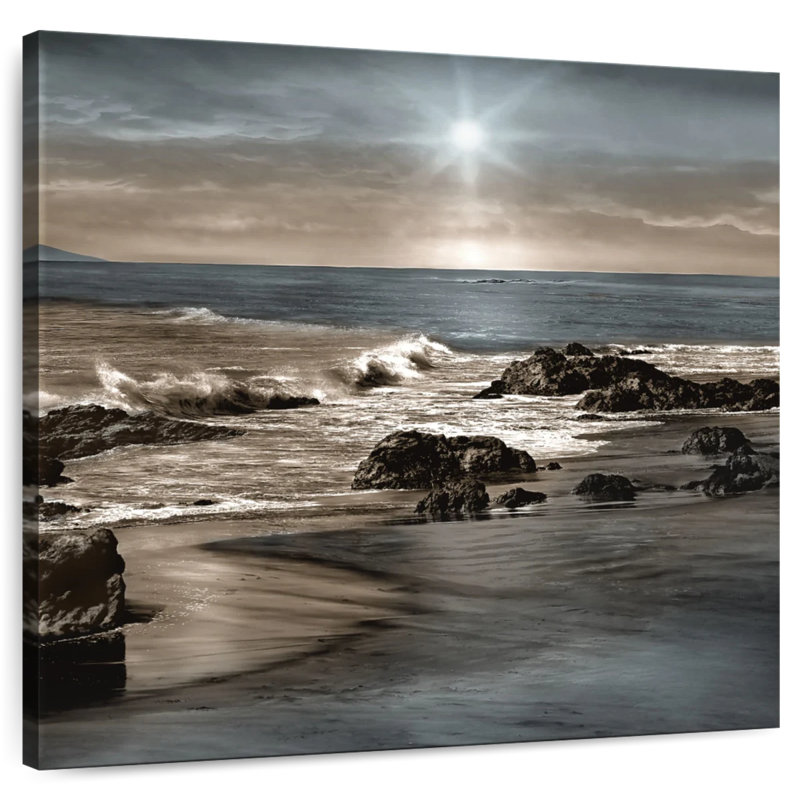 Gillard Blue Sea Sunset, 10" H x 10" W