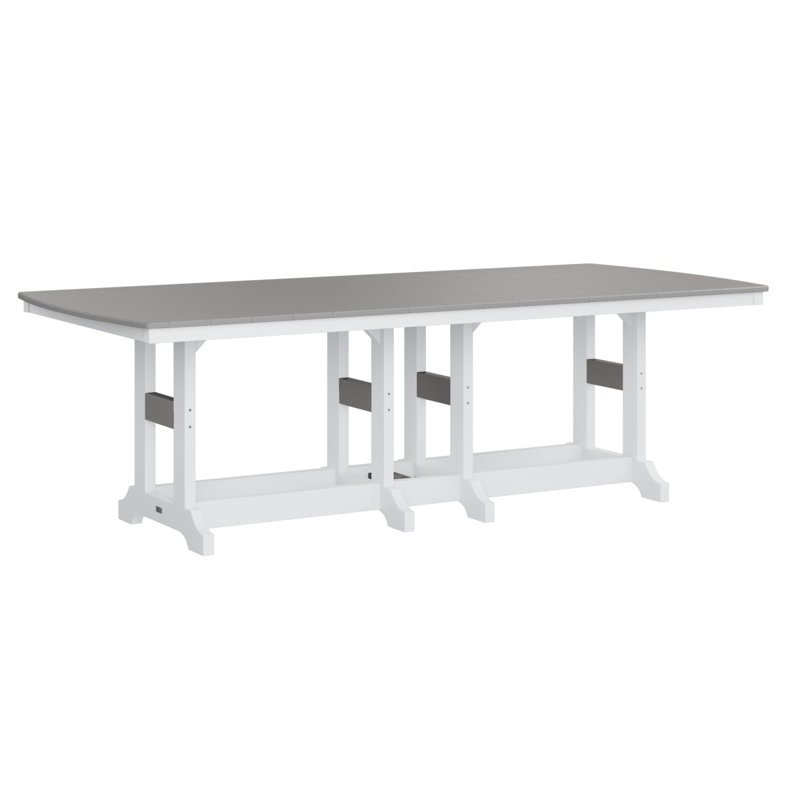 Table de salle à manger Calabria, H 35,5 po x l 96 po x P 44 po, Gris clair