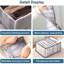 Organisateur de vêtements pour garde-robe 2 pièces, organisateurs de garde-robe pliables visibles 9Grids, boîte de rangement à compartiments avec séparateur de mailles, séparateurs de tiroir lavables pour t-shirts et chemises (chemises)