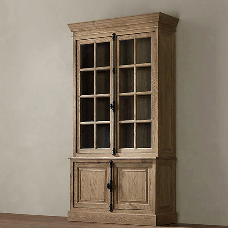 Vitrine de style américain rétro, Burlywood