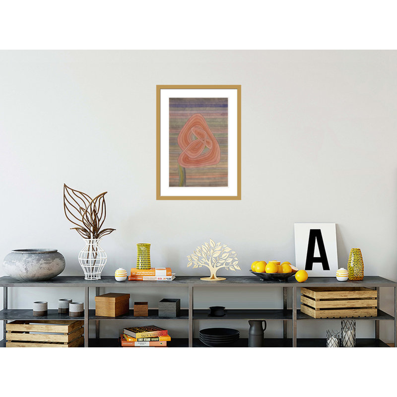 «Lonely Flower» par Paul Klee, impression giclée sur cadre, H 29,5 po x l 21,69 po