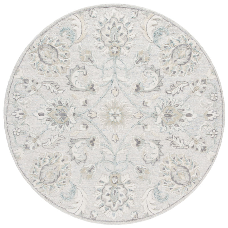 Zarina Hand Tufted Wool Oriental Rug, Round 6'
