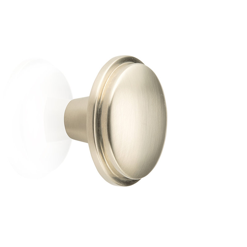 Poignée champignon Beaulieu, Nickel brossé, H 1,18 po x l 1,17 po x P 1,17 po