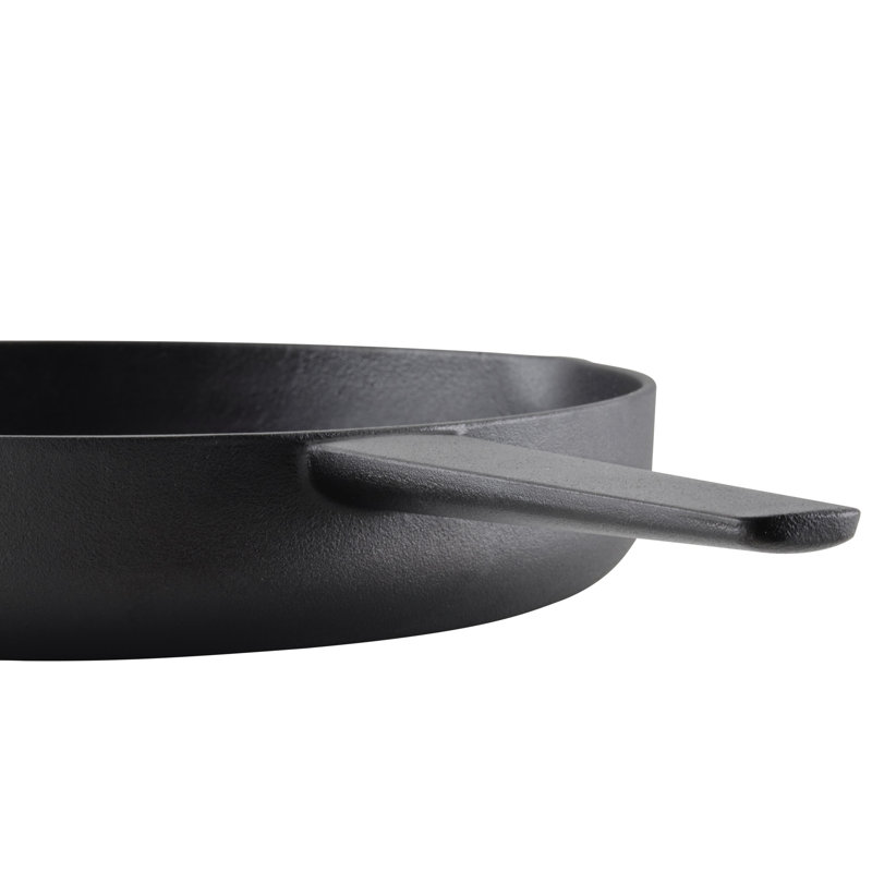 KitchenAid Seasoned Cast Iron Induction Frying Pan / Skillet, 12 Inch, Cast Iron Black