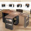 Îlot de cuisine avec rangement sur roulettes, armoires de rangement pour chariot de cuisine, noir-210567488