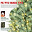 Arbre de Noël teinté avec embouts PE + PVC et lumières DEL blanc chaud-268681603