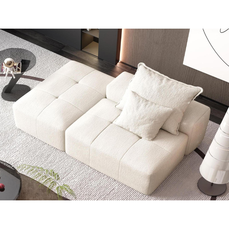 Flâneuse rembourrée, Beige