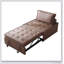 Multipurpose Faux Leather Ottoman Lazy Chair Pulling Out Sofa Bed-515994307