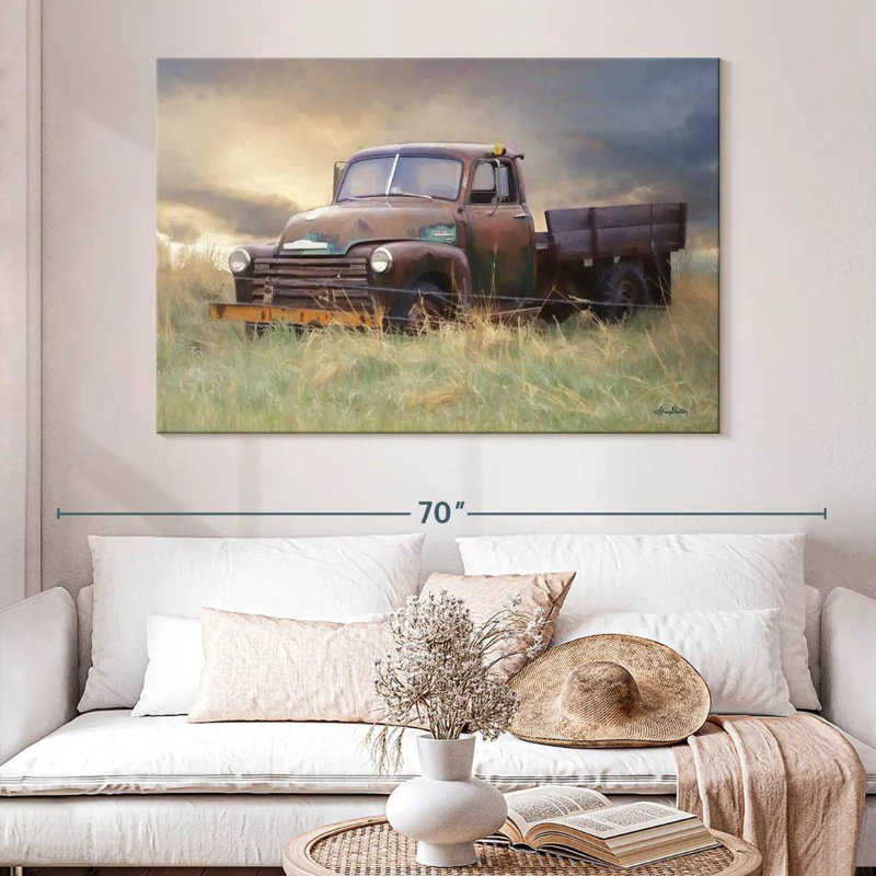 Mehar Rusty Chevy, 34" H x 51" W