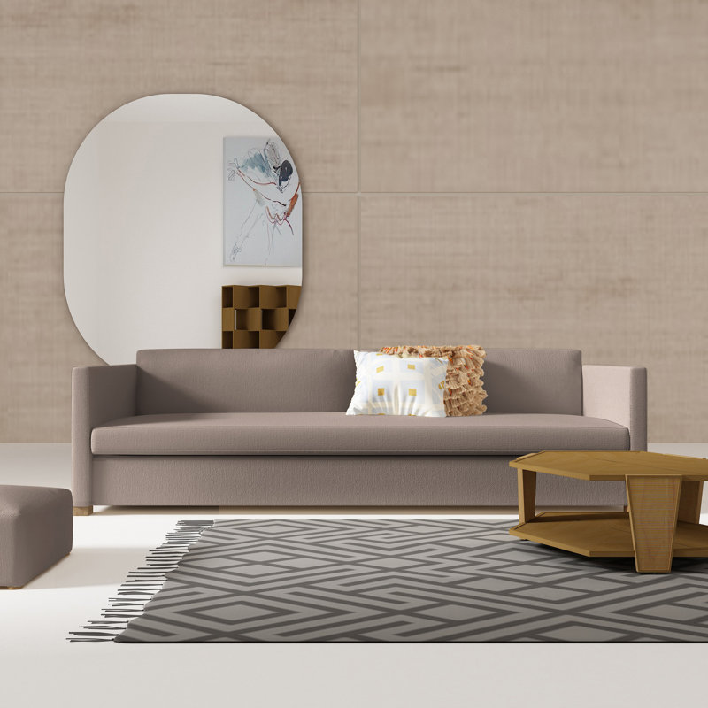 Canapé Madison, Ponce de lin Box Weave, H 33 po x l 72 po x P 41 po, Ébène