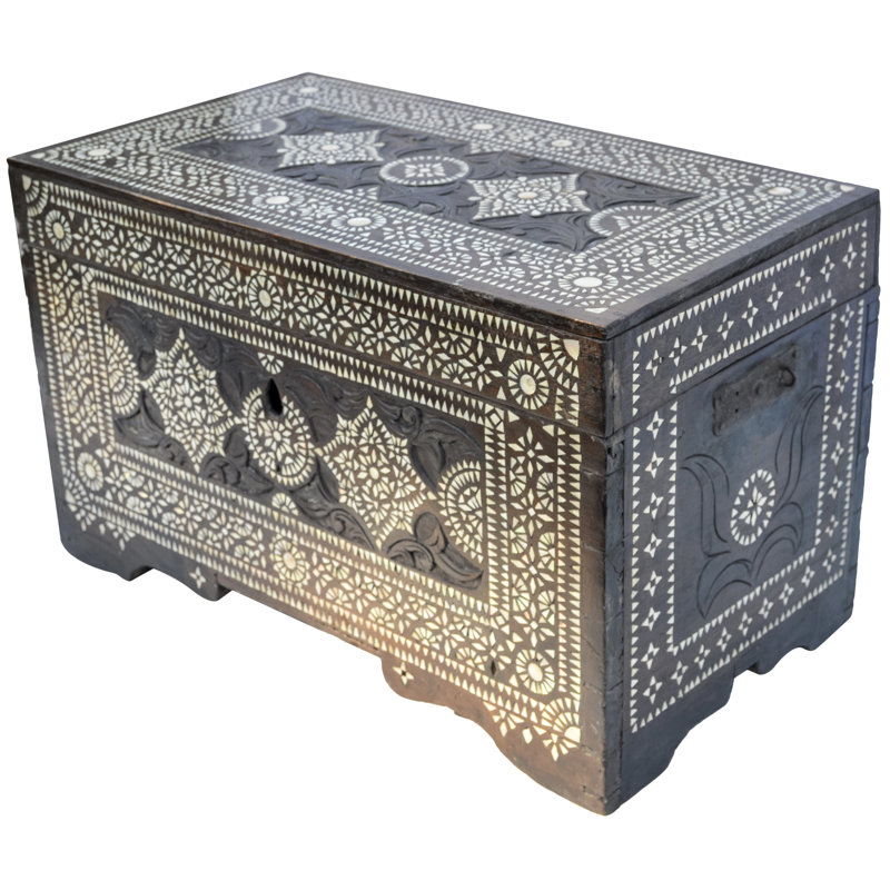 Late 19th Century Moorish-patterned Mother-of-pearl Chest
