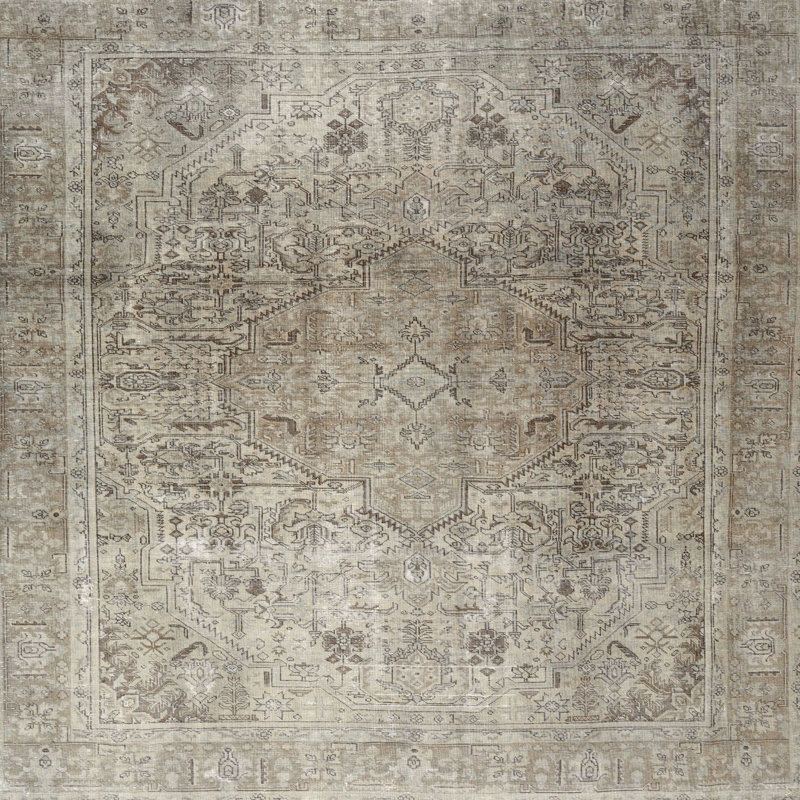 Tapis oriental gris / brun Ashmont, Rond 8 pi