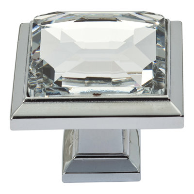 Legacy Crystal 1 5/16" Length Square Knob