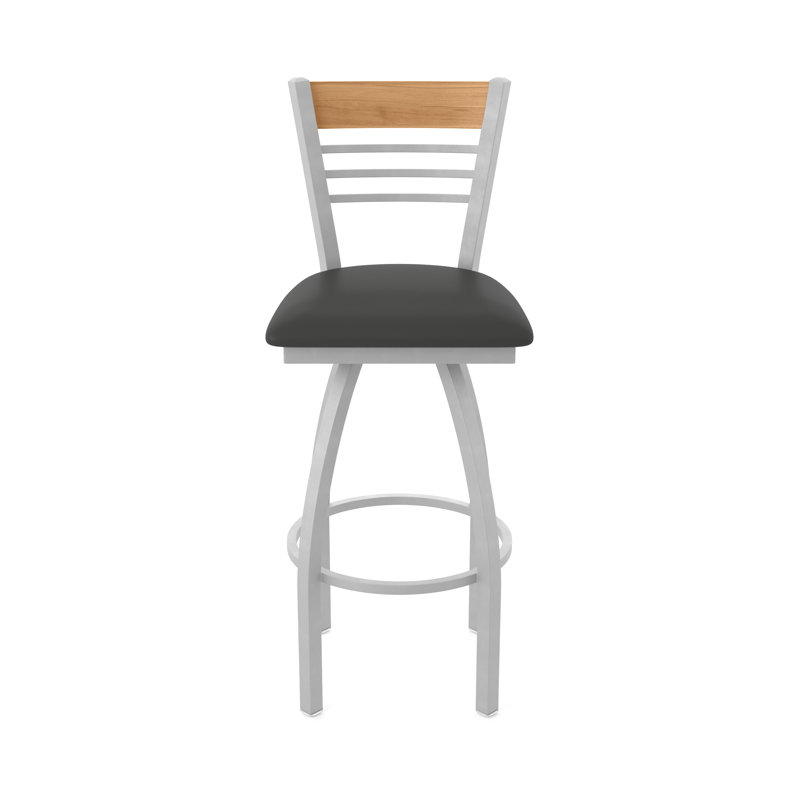 Tabouret tournant 880 Eleanor, Gris, Gris foncé, Très grand (assise de 36 po de hauteur)