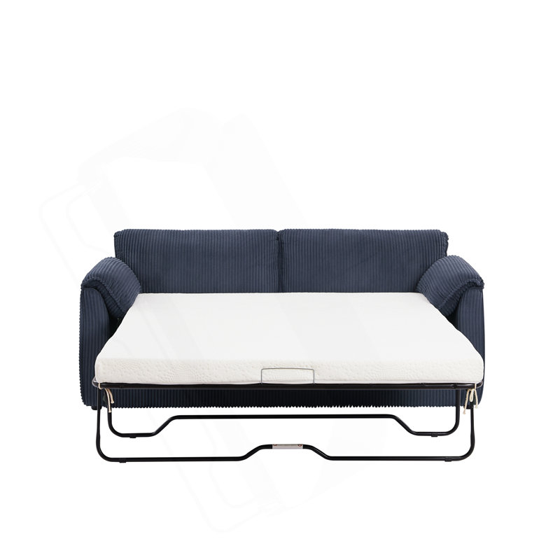 Canapé-lit inclinable de 79,13 pouces Comfy, Bleu