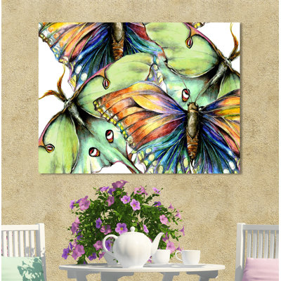 Décoration murale d’extérieur papillon pastel #2