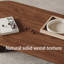 51" Modern Minimalist Double Leg Solid Wood Rectangular Coffee Tables For Living Room-1597897094