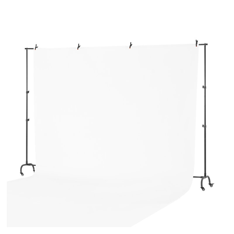 Ensemble de support de toile de fond réglable, système de support en acier au carbone robuste avec sac de transport pour la photographie de mariage, de fête et de studio