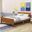 Lit plateforme en bois avec tête de lit-563376596-563376586