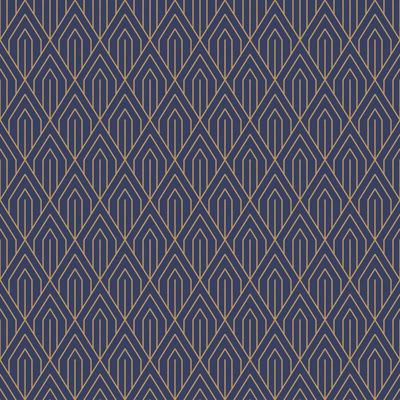 Carreau de papier peint auto-adhésif, L 8,5 pi x l 24 po, Bleu