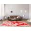 Tapis de zone rouge poils longs à tissage plat-48173006
