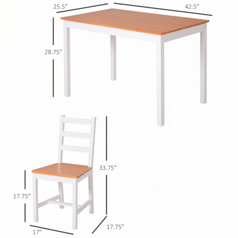 Ensemble de table de salle à manger, ensemble de table et chaises de cuisine moderne, ensemble de salle à manger en bois massif