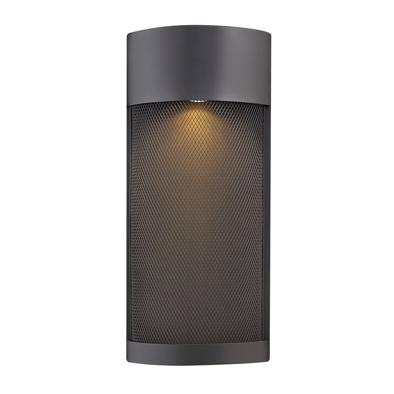 Aria Pocket 1-Light Outdoor Sconce, Black, Halogen