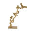 Sculpture abstraite 10 x 4 x 20 po sur fond piédestal