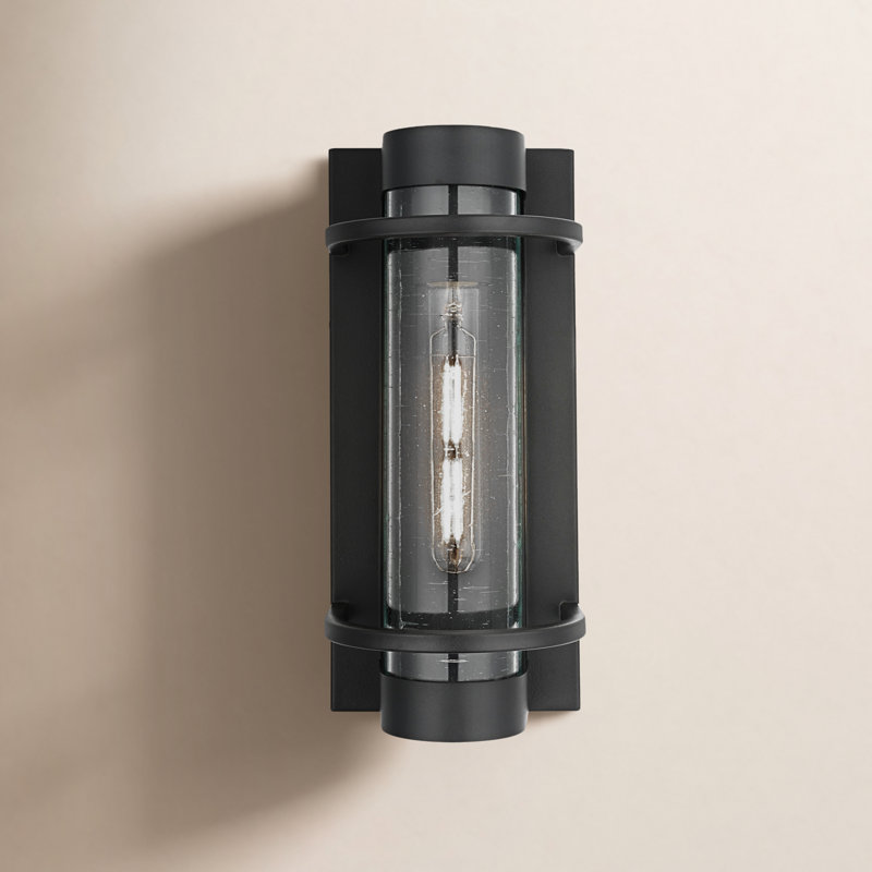 Oliveira 5.5 Inch Outdoor Wall Sconce in Black