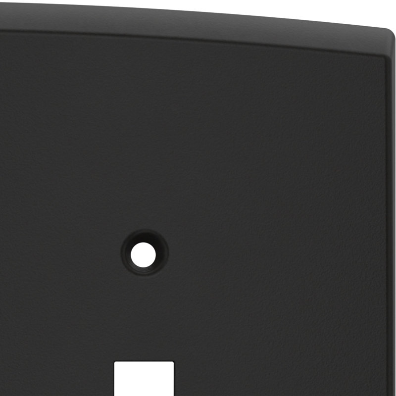 Franklin Brass Soft Arch 3-Gang Oversized Light Switch/Toggle Cover Wall Plate, Black
