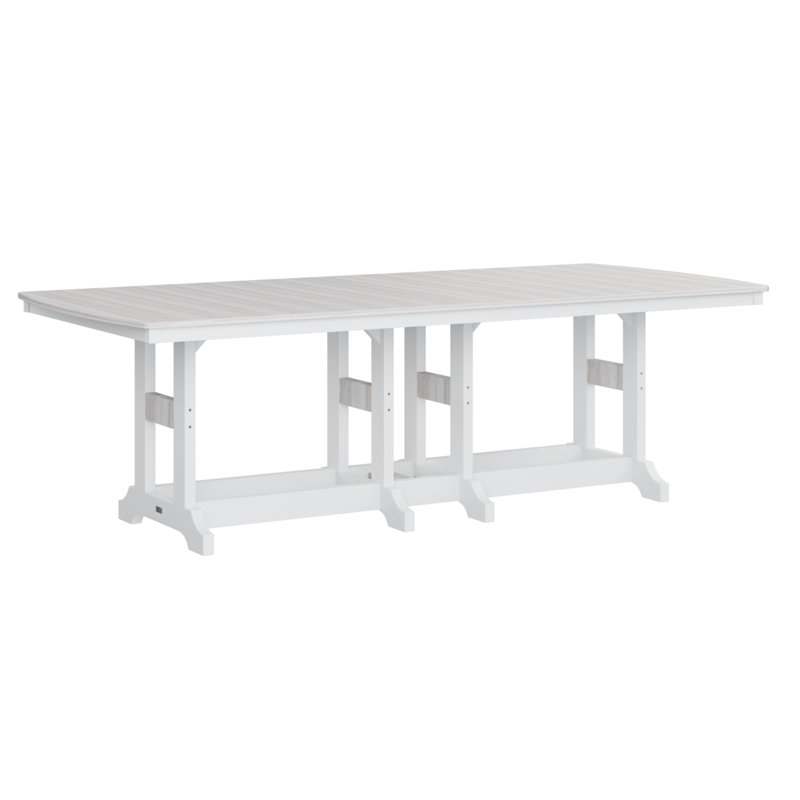 Table de bar rectangulaire Calabria, H 39,5 po x l 96 po x P 44 po, Coquillage