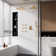 Dual Shower Head Thermostatic Rainfall Shower System with Rough in-Valve and Shower Body Spray