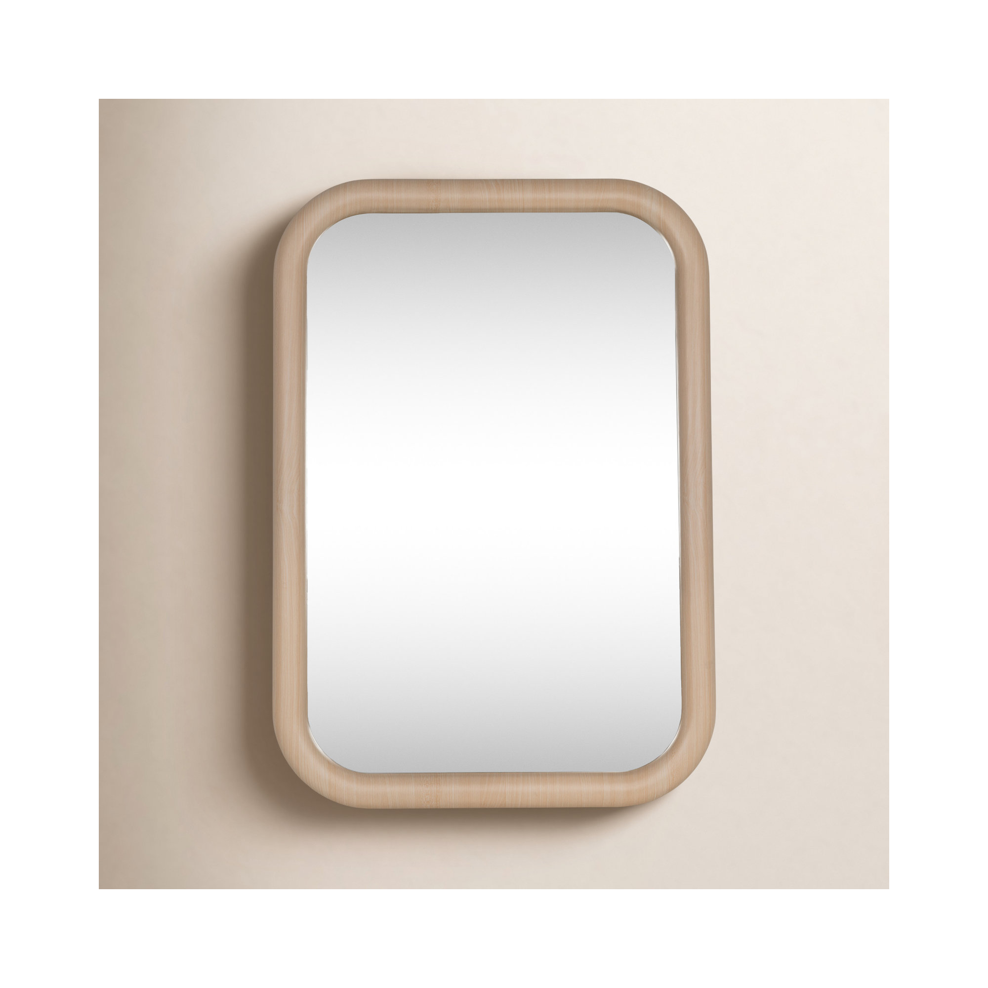 Hampson Rectangle Mirror, 39.5" x 27.75", Natural