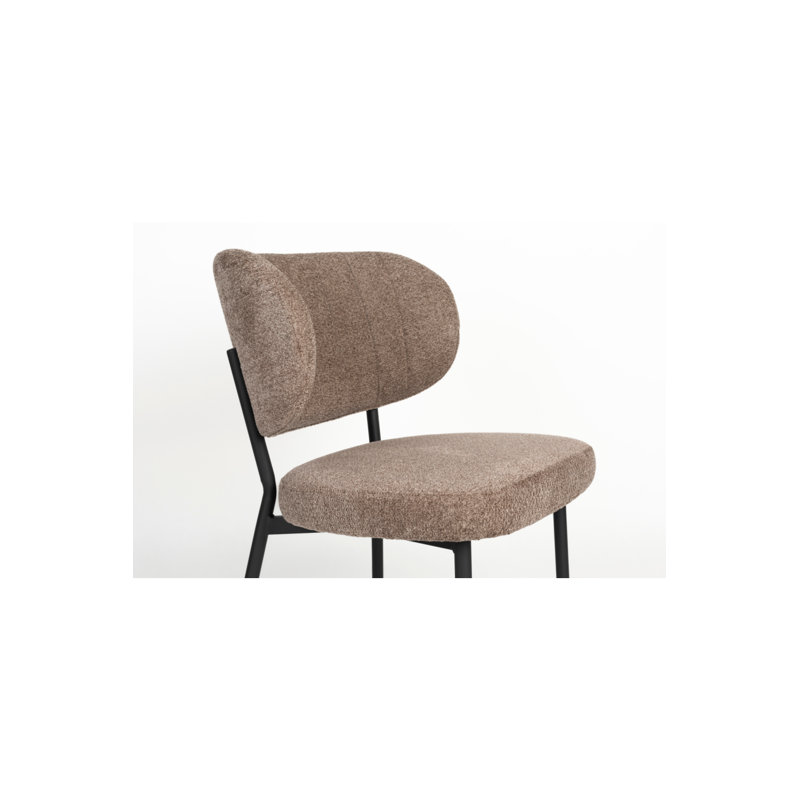 Sanne Upholstered Dining Chair, Brown