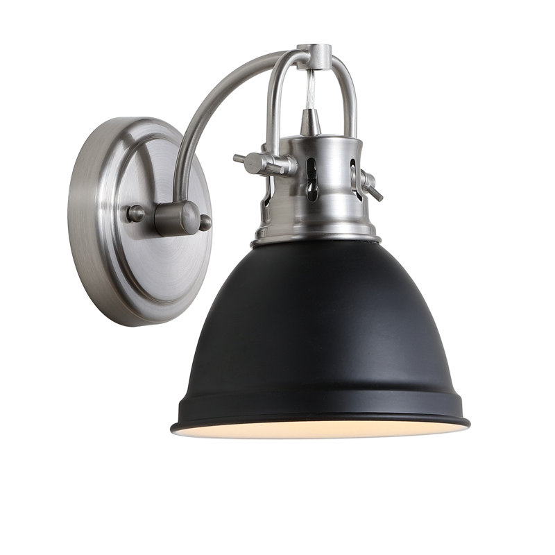 Lehman Armed Sconce, Black