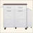 47.2" Farmhouse Kitchen Island With Drop Leaf, Kitchen Storage Island With Removable Side Racks, Two Drawers, Rolling Kitchen Cart On Wheels With Towel Rack, For Home, Kitchen, Dining Room-1969714594