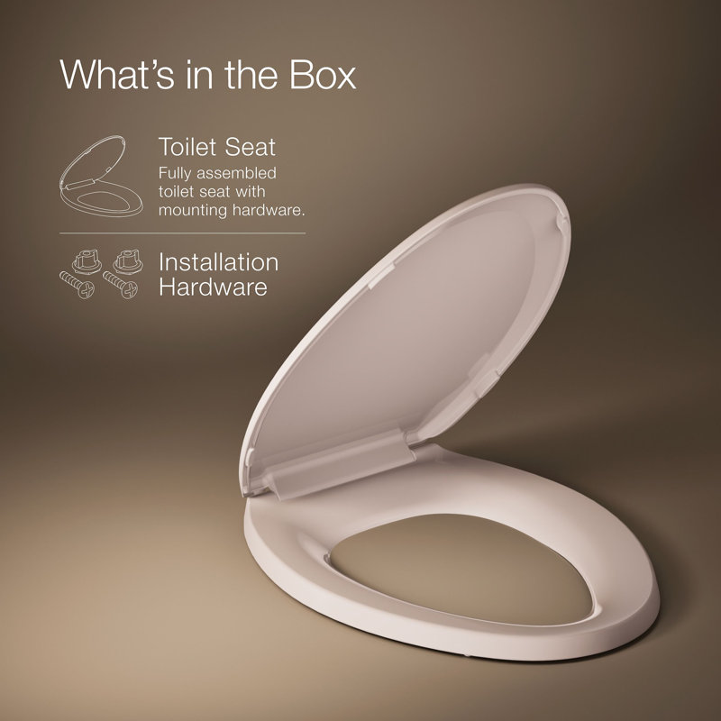 Lustra with Quick-Release Hinges Toilet Seat, Wild Rose, Elongated