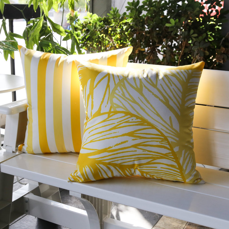 Feuille veinée - extérieur et intérieur, Jaune