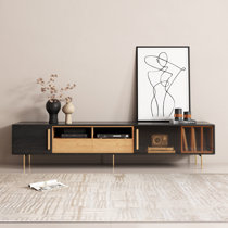 allen + roth Transitional Ash White Tv Stand (Accommodates TVs up