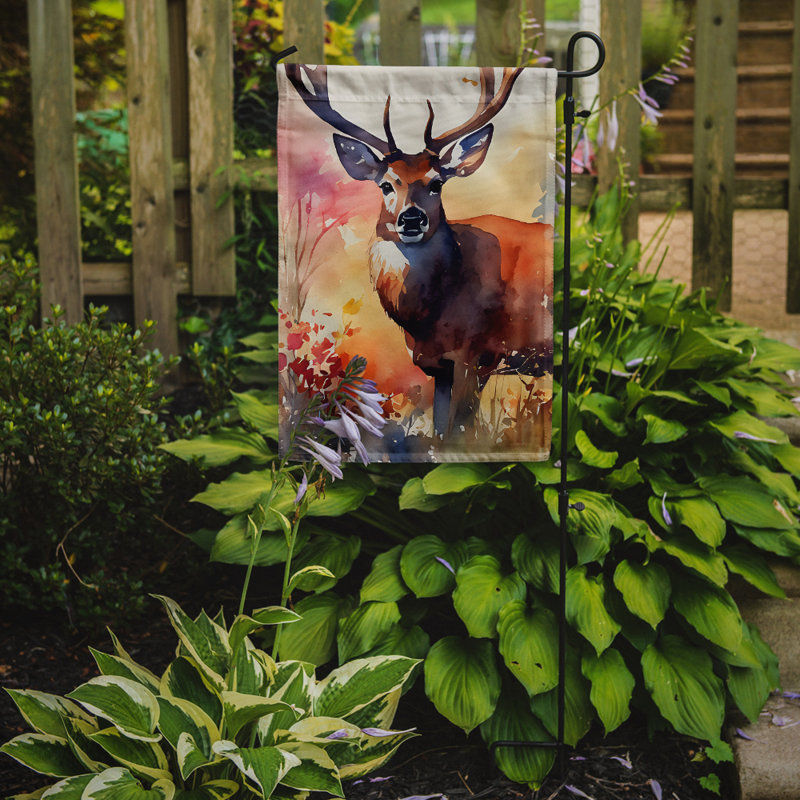 Drapeau de jardin en polyester double face H 15,5 po x l 11,25 po