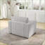 Canapé modulaire simple avec rangement 44,9 po Sofas - gris clair pour chambre à coucher et amp; Salon | Gris clair | Standard