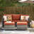 8 - Person Patio Conversation Set with Cushions-1086895985