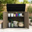 Armoire de rangement extérieure résistante aux intempéries de 284 gallons avec double porte