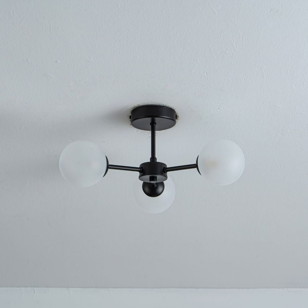 Glass Semi Flush Mount