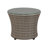 Dnyia All-Weather Outdoor Bistro Set with 2 Round Chairs And One 18"H Table With Glass Top