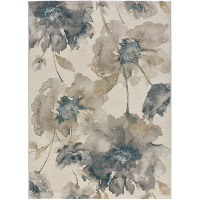Angella Rectangle Floral Area Rug