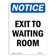 SignMission Exit to Waiting Room Sign | Wayfair