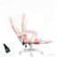 Fauteuil de jeu avec repose-pieds, fauteuil de jeu, appui-tête et soutien lombaire, pour la maison et le bureau
