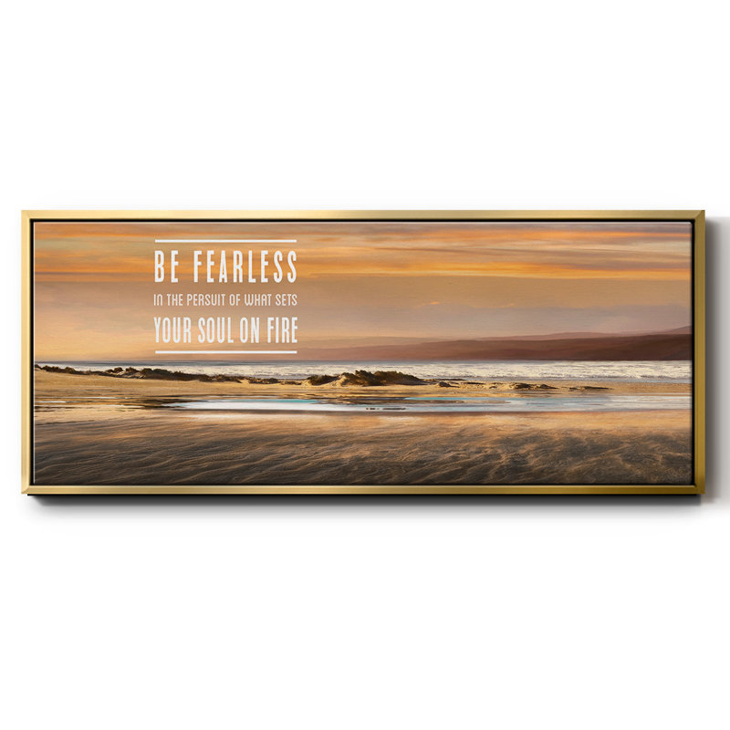 Be Be Fearless - Toile encadrée, H 20 po x l 50 po